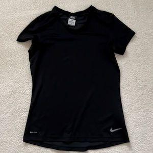 Nike Dri-Fit short sleeve workout top! Size medium, color black
